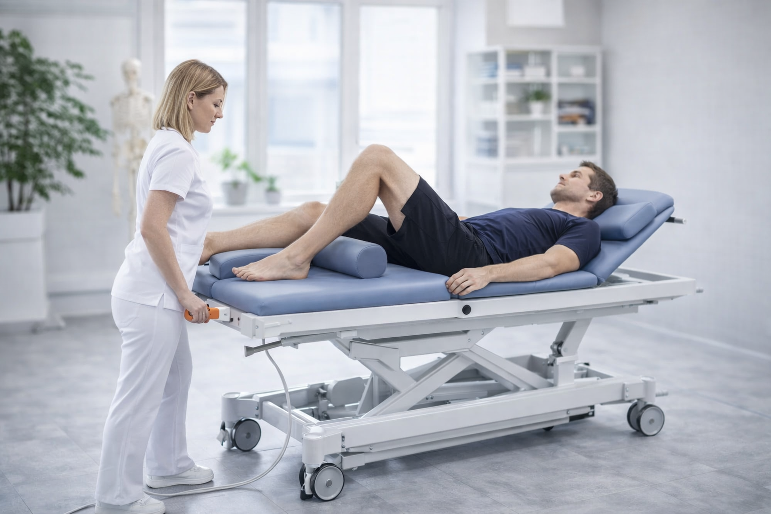 Physiotherapeutische Behandlung in ruhiger Praxis